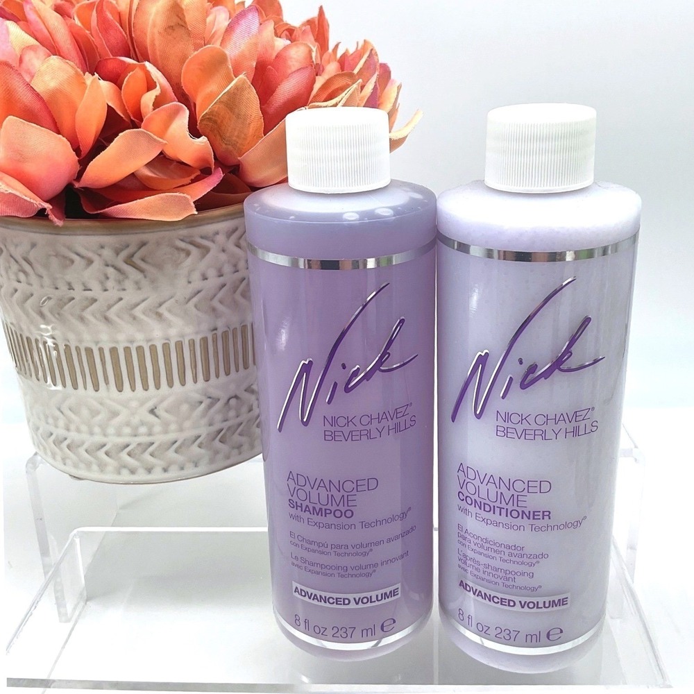 Nick Chavez Beverly Hills Advanced Volume Shampoo & Conditioner Set 8 fl oz New